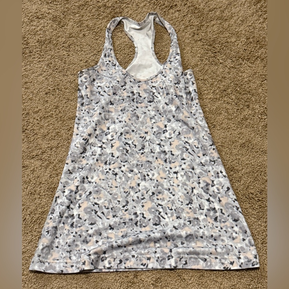 lululemon athletica Gray Patterned Tank Top